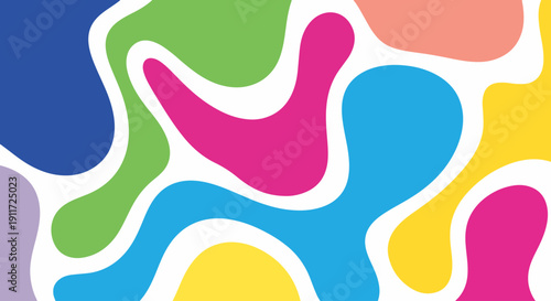 Where Pop Art Meets Abstract Expressionism: A Bold Celebration of Saturated Fluid Forms