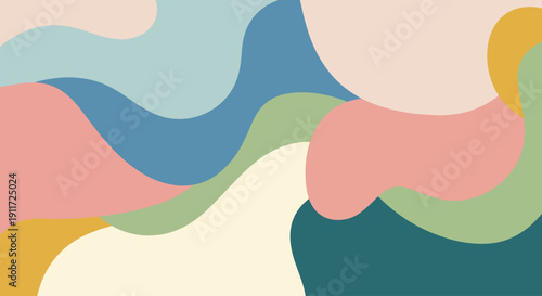 The Groovy Ebb and Flow of Color: A Playful Journey Through Saturated Abstraction