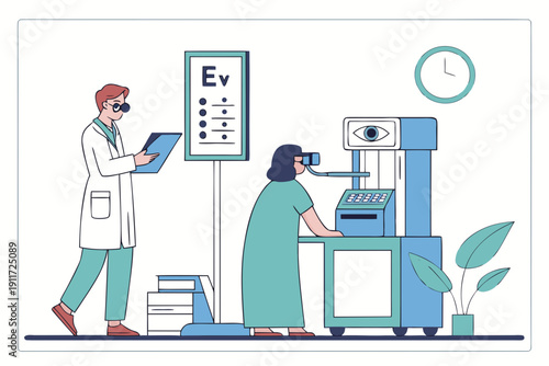 doctor and patient eye