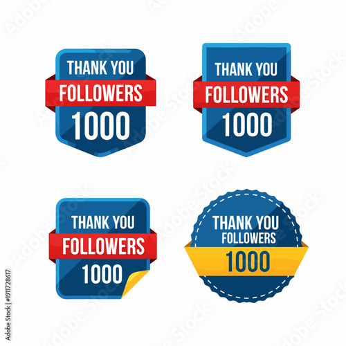 Set of vector labels, The Power of Gratitude: How Simple "Thank You" Campaigns Can Drastically Increase Organic Growth