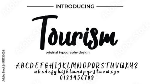 Tourism - Elegant Script Font for Smooth Handwritten Design and Creative Typography