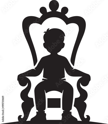 A triumphant king celebrating power, regal vector illustration of victory and royal authority.
