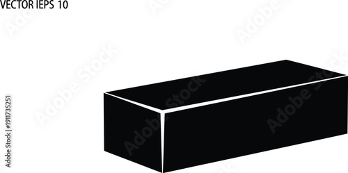 Single black broadcast signal box minimal flat vector illustration on a device