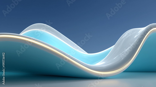 abstract blue wave background