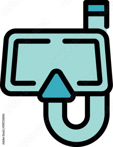 Diving mask and snorkel enabling underwater exploration, ideal for snorkeling and diving activities