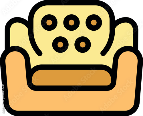 Cozy sofa with soft cushions inviting you to relax and unwind in the comfort of your living room