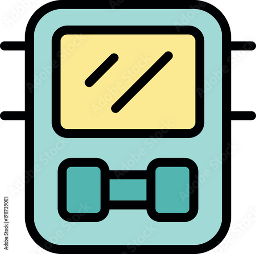 Portable fitness tracker monitoring workout progress, capturing exercise data, and displaying information on its screen