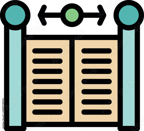 Automatic sliding gate opening and closing, controlled by a green light signal, providing security and access control