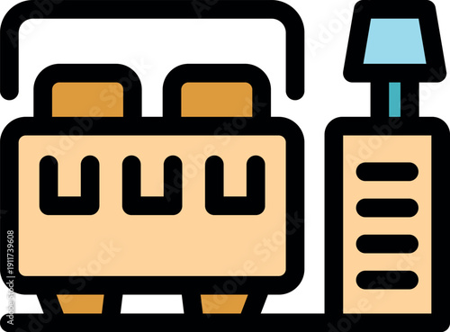 Train arriving at platform, approaching information panel and light post, public transport concept