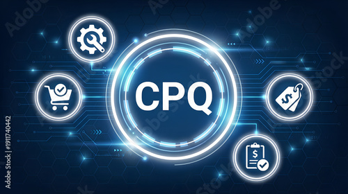 CPQ configure price quote concept process used by companies to automate the sales quoting and proposal generation process 