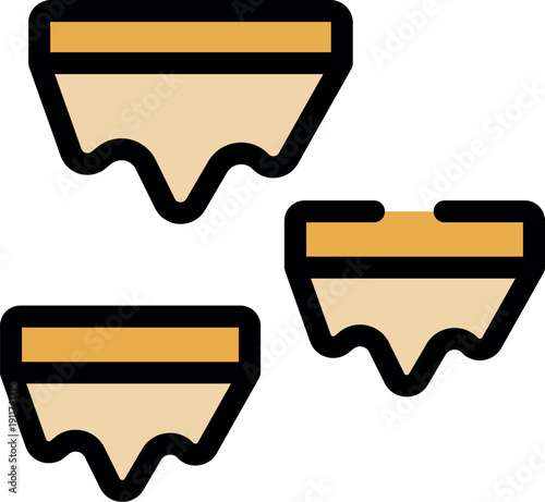 Three melting platforms illustrating the impact of global warming and climate change