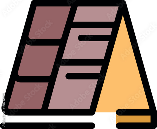 Roofing material with tiles and insulation is protecting house from elements, ensuring safety and comfort