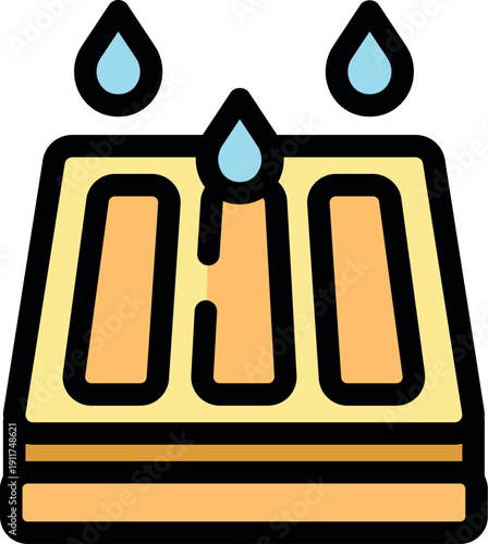 Waterproof material effectively repelling water droplets, showcasing its advanced liquid resistant properties