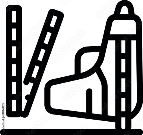 Hydraulic breaker demolishing a wall, construction industry and urban transformation concept