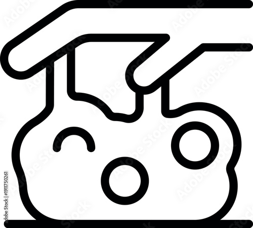 Sticky slime being stretched and manipulated by a hand, creating a fun and playful experience