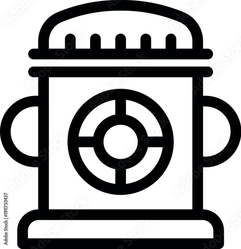 Ensuring safety and preparedness, a fire hydrant stands ready to combat potential fire emergencies, safeguarding the city