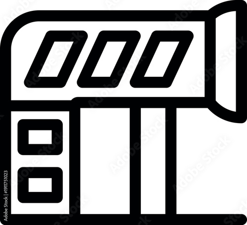 Professional video camera capturing footage, ideal for film, television, or media production projects