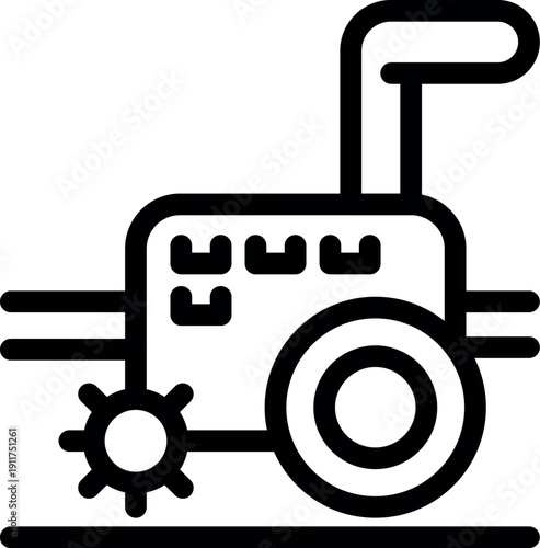 Autonomous tractor plowing field, enhancing efficiency and precision in modern agriculture