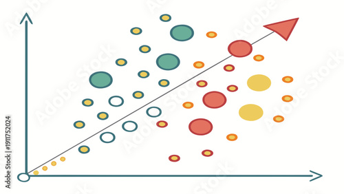 Scatter plot with colored dots and well-defined axes.