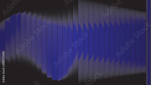 PrintWave-like abstract pattern: jagged blue-gray lines with motion blur on dark background