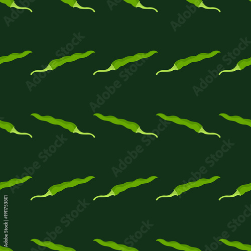 green chilli illustration seamless pattern background vector
