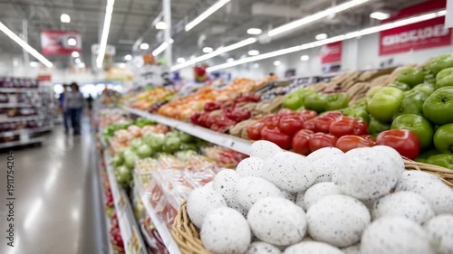Shopping for fresh produce in the market