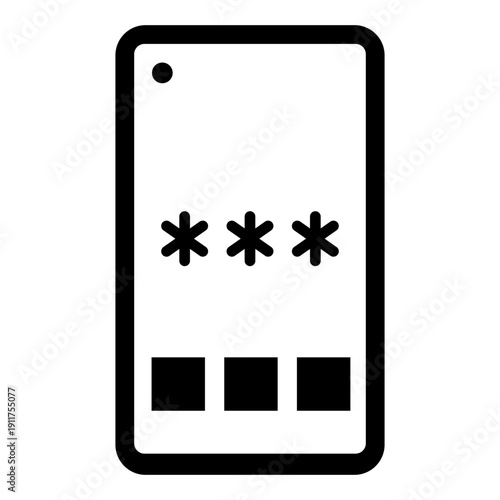 Security vector icon. password illustration symbol. access sign or logo.