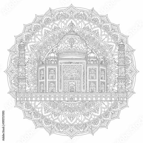 Taj Mahal Creative Vector Design – Indian Historical Monument