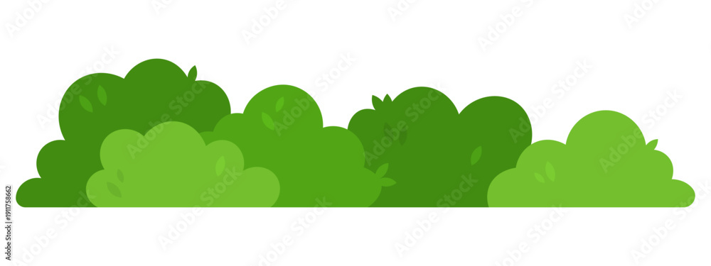 Obraz premium Vector image of green lawn grass for open ground, isolated on a white background. Cartoon garden image, element for your design.