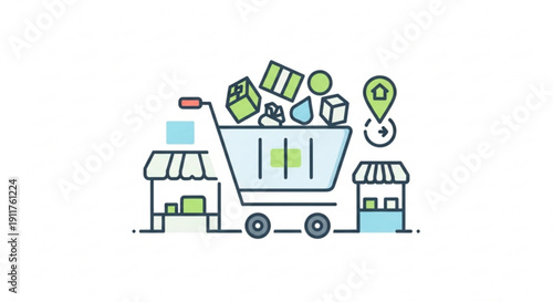 Data Analytics and SEO Icon Set Vector Collection with Business Graphs, Magnifying Glass, and Chart Symbols for Marketing and Web Development