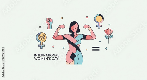 Abstract Pattern of Interconnected Geometric Shapes in Blue and Teal - Modern Digital Background