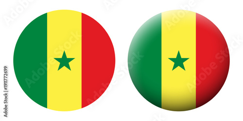 Free Download Vector illustration of Senegal flag set on transparent background - GFXLoad