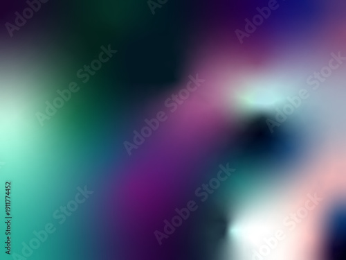 エメラルドグリーンとマゼンタが溶け合うブラー抽象グラデーション背景｜光がにじむ流動的ソフトフォーカスのカラーブレンドベクター素材/Emerald Green and Magenta Blurred Abstract Gradient Background | Soft Focus Fluid Color Blend Vector Design
