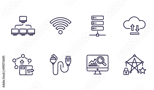 Online Education and E-learning Concept with Student Studying on Laptop Illustration