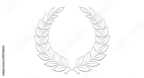 Laurel wreath symbol of victory honor.