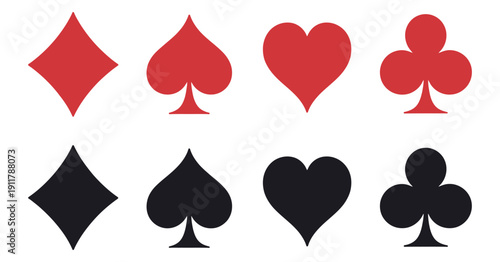 Full Deck Playing Card Vector Set featuring a complete collection of face cards, numbered cards, and suits in a high-quality, modern design for gaming and casino applications.