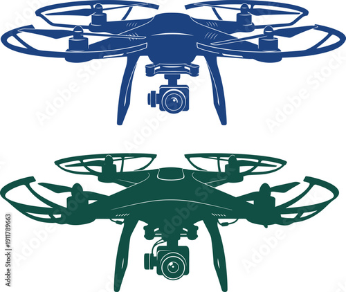 Remote control drone with high resolution camera equipment for aerial photography