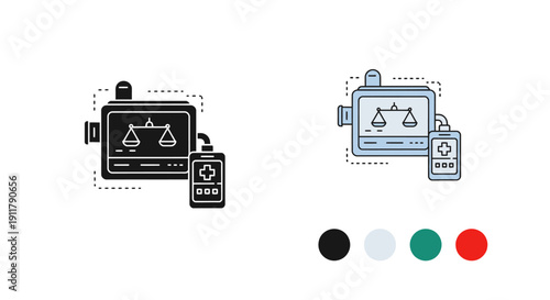 Medical Balance, Healthcare Technology Icon