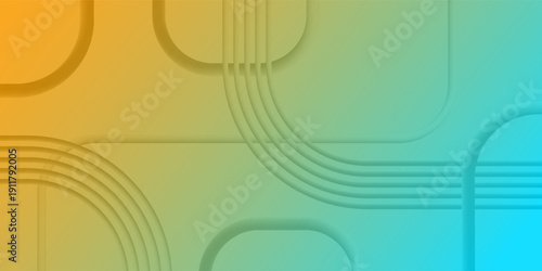 Abstract Futuristic Gradient Background with Curved Lines and Rounded Shapes for Modern Digital Concepts