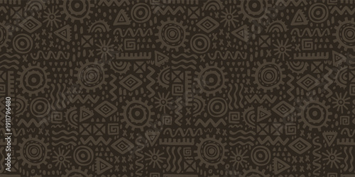 Hand drawn  abstract seamless pattern, ethnic background, simple style - great for textiles, banners, wallpapers, wrapping - vector design