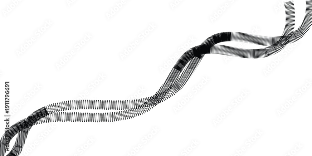 Naklejka premium web line patten snake on a white background