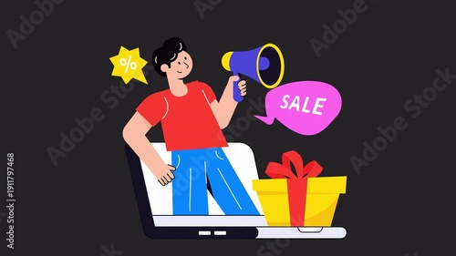 Sales Promotion  Alpha channel Animation