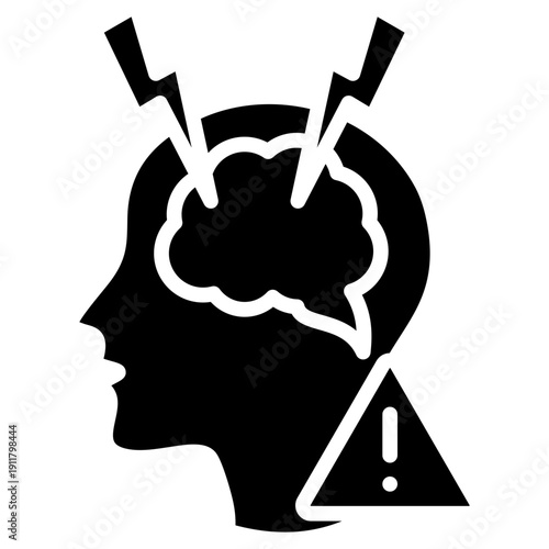 Stroke Risk glyph icon