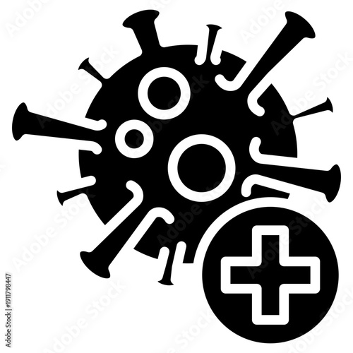 Viral Infection glyph icon