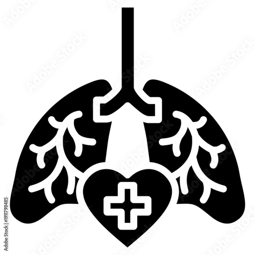 Respiratory Care glyph icon