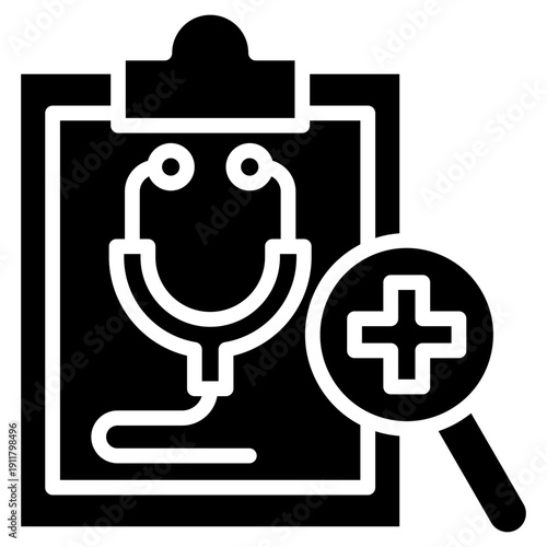 Medical Diagnosis glyph icon