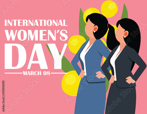 International women’s day. Gender equality and of the female empowerment movement.