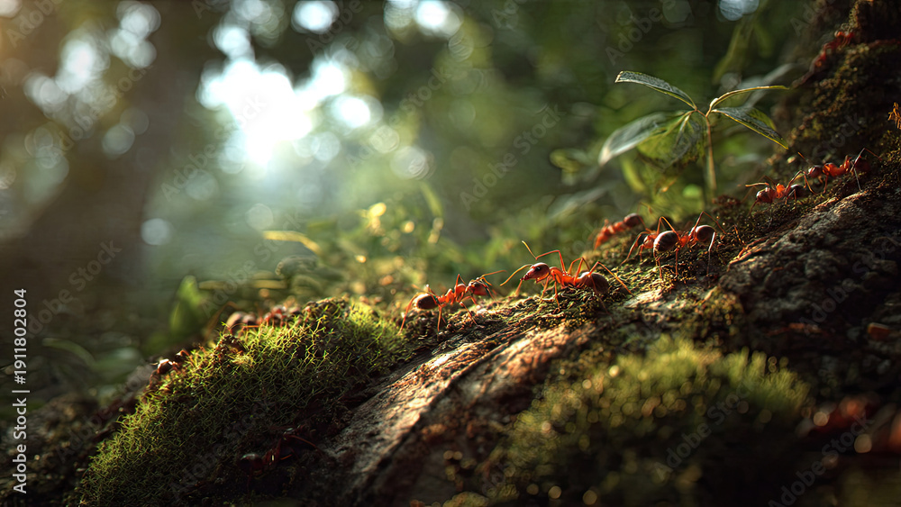 Obraz premium moss on tree