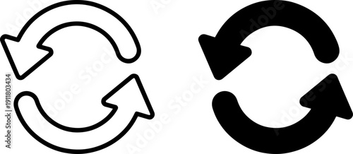 Circular arrows indicating exchange and recycling processes