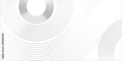 Transparan circle silver foil mesh background with metal mirror texture. Chrome gradient abstract simple design art